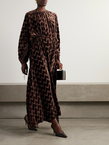 Lanvin Devoré-velvet maxi dress