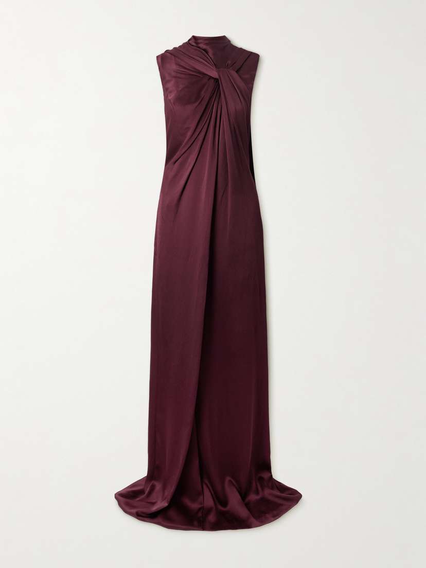 Lanvin Draped Satin Jumpsuit