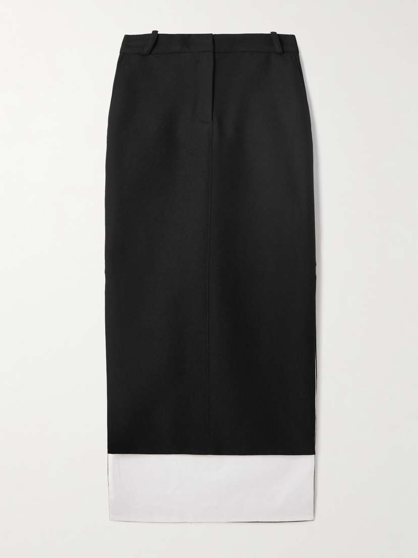 Lanvin Asymmetric Wool Skirt