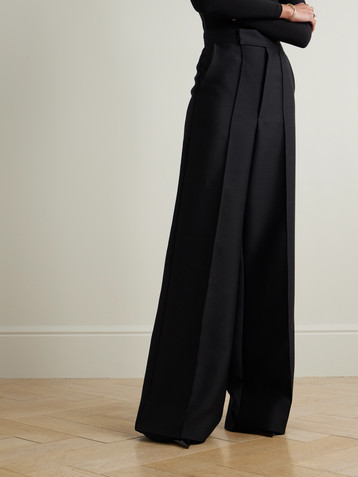 Maticevski Rival wool and silk-blend wide-leg pants
