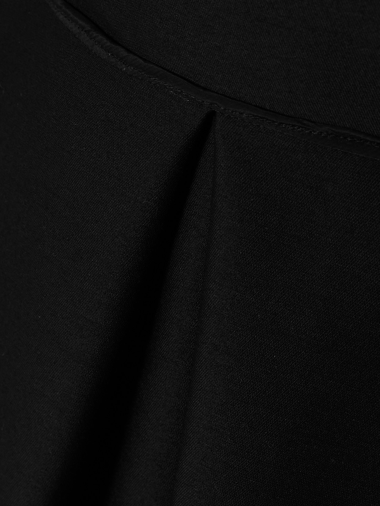 Maticevski Le Petite Strapless Pleated Wool And Silk-blend Mini Dress In Black