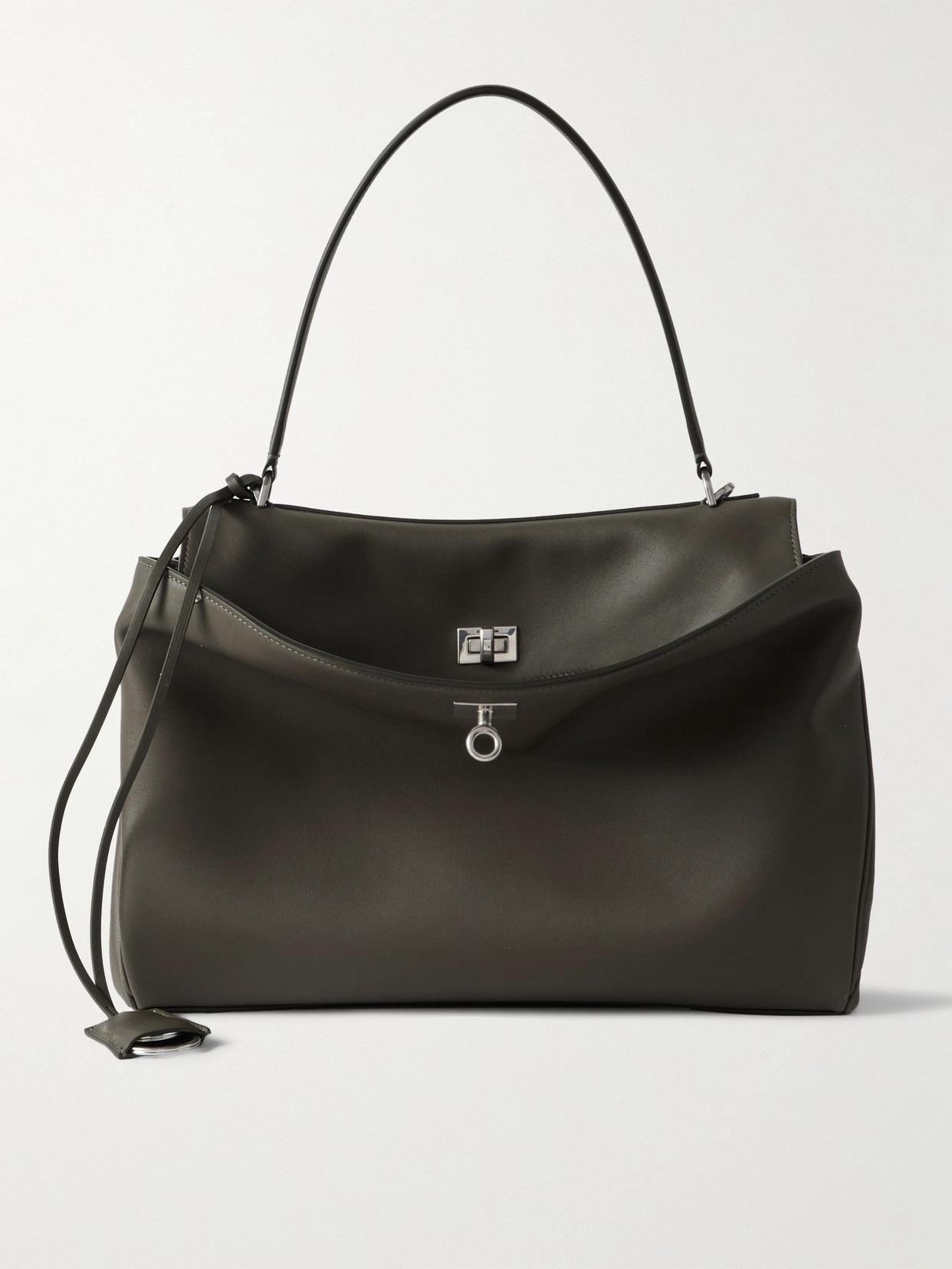 Balenciaga - Rodeo Medium Leather Shoulder Bag - Green