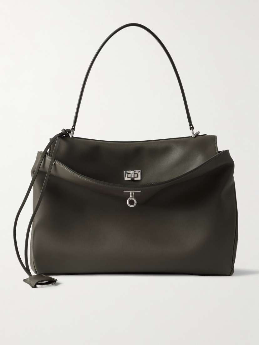 Balenciaga Rodeo Medium Leather Shoulder Bag