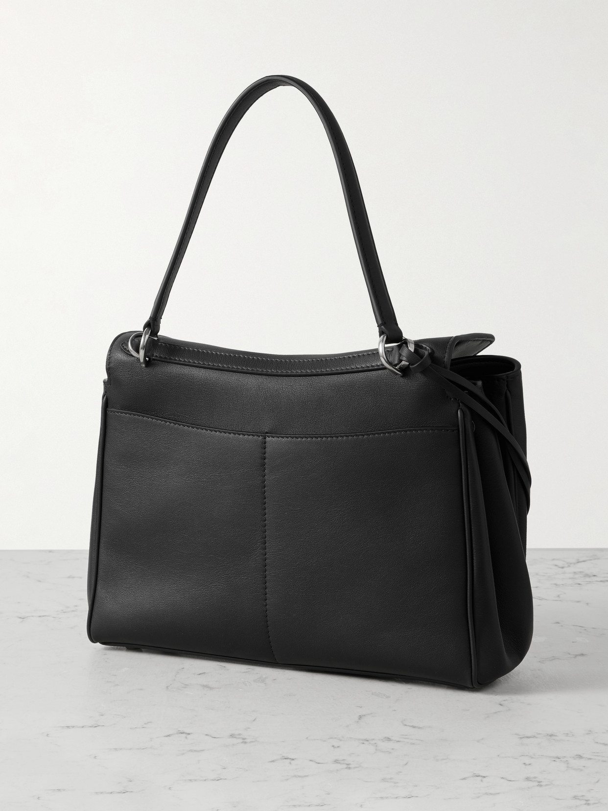 Balenciaga Women Black Leather Small Rodeo Handbag