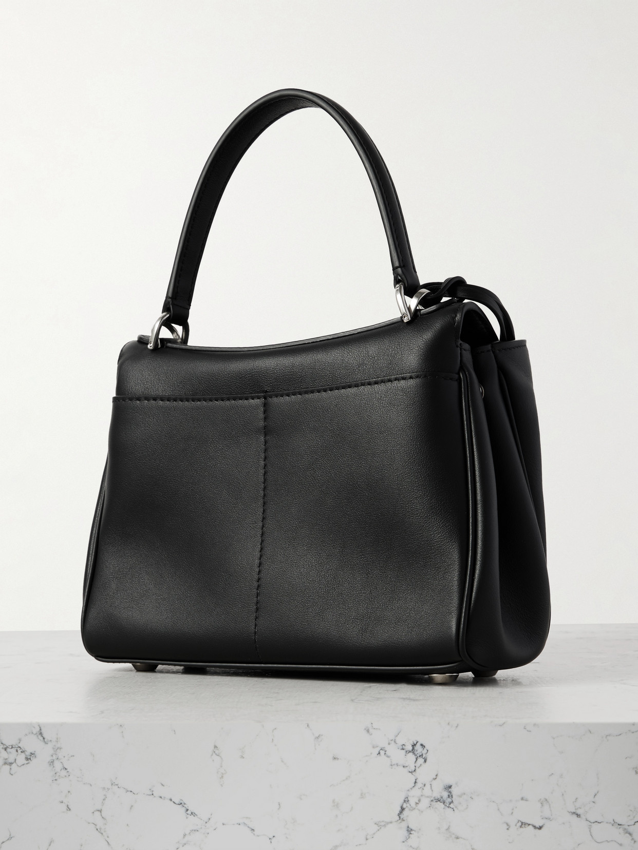 Balenciaga Rodeo Mini Leather Tote In Black