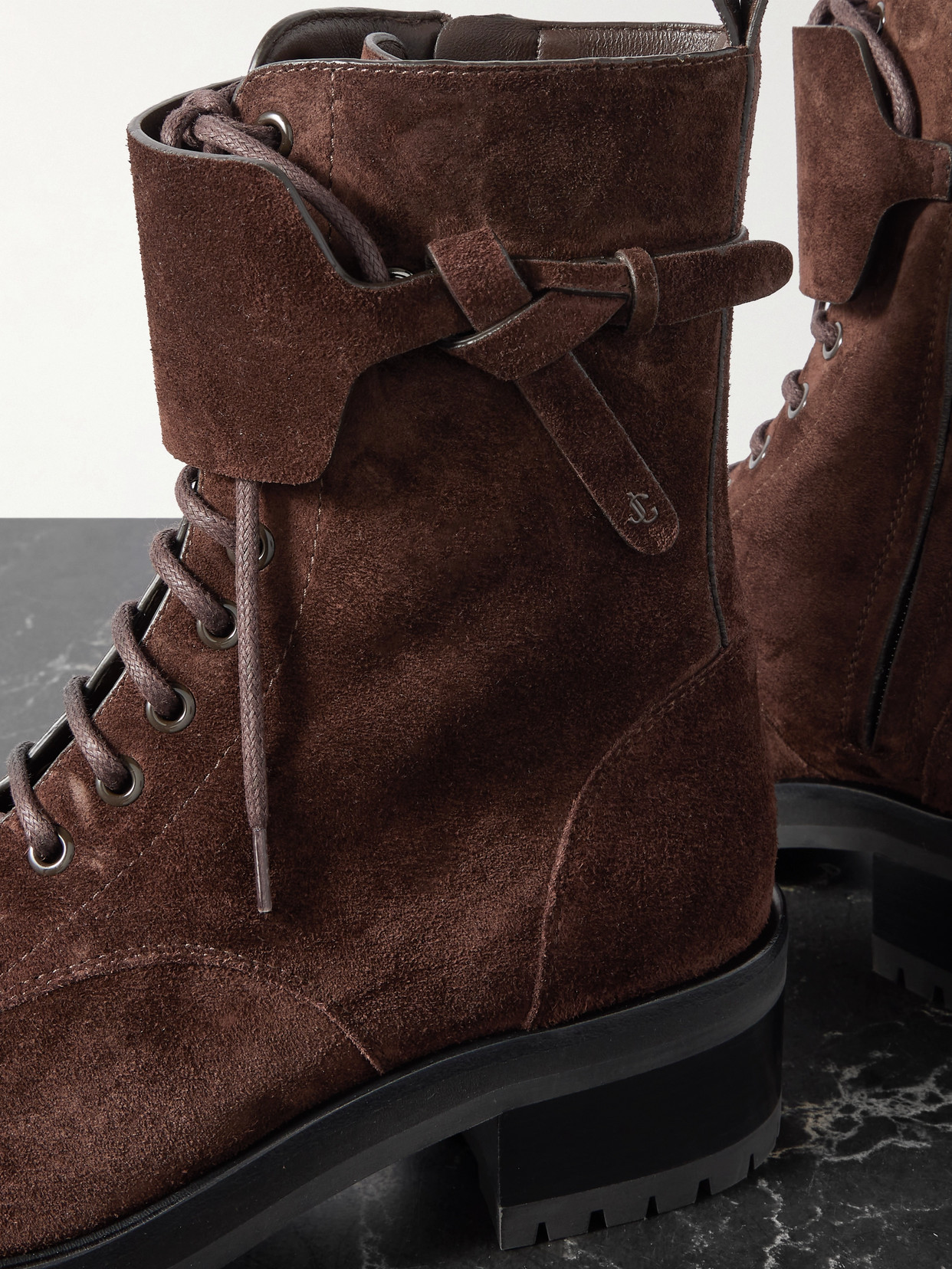 Jimmy Choo Rosabel 55 Suede Ankle Boots In Brown
