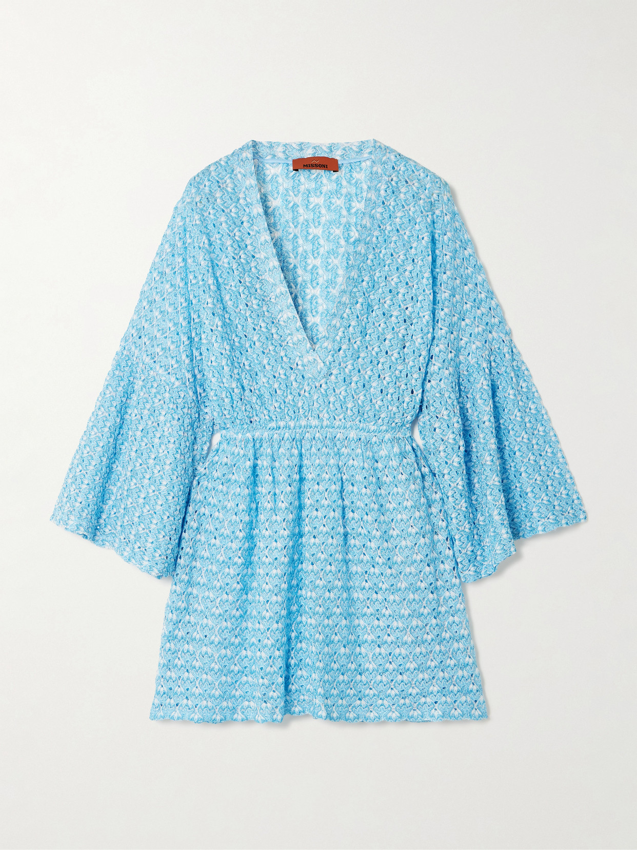Missoni Mare Metallic Crochet-knit Kaftan