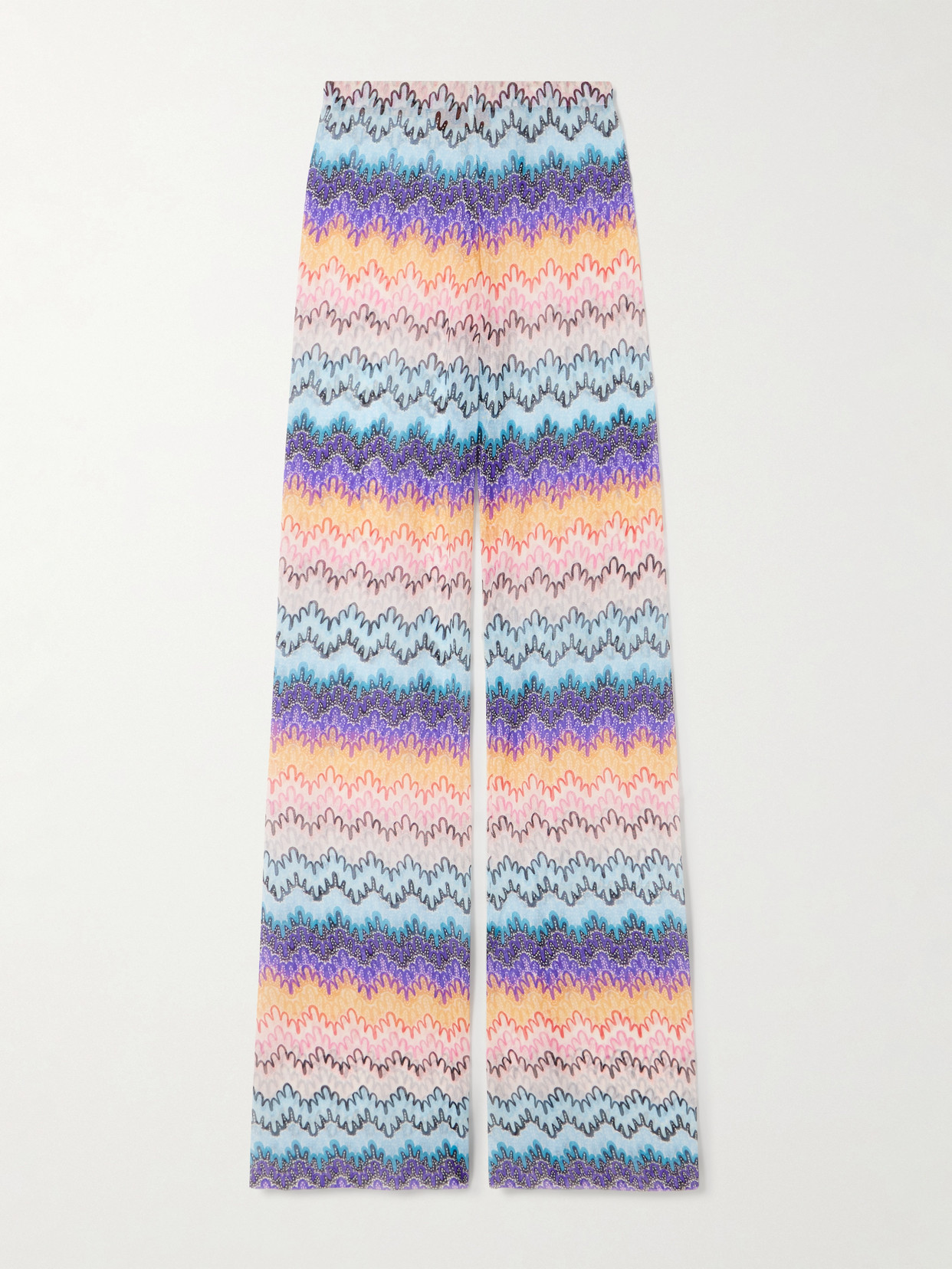 Missoni Printed Mesh Flared Trousers