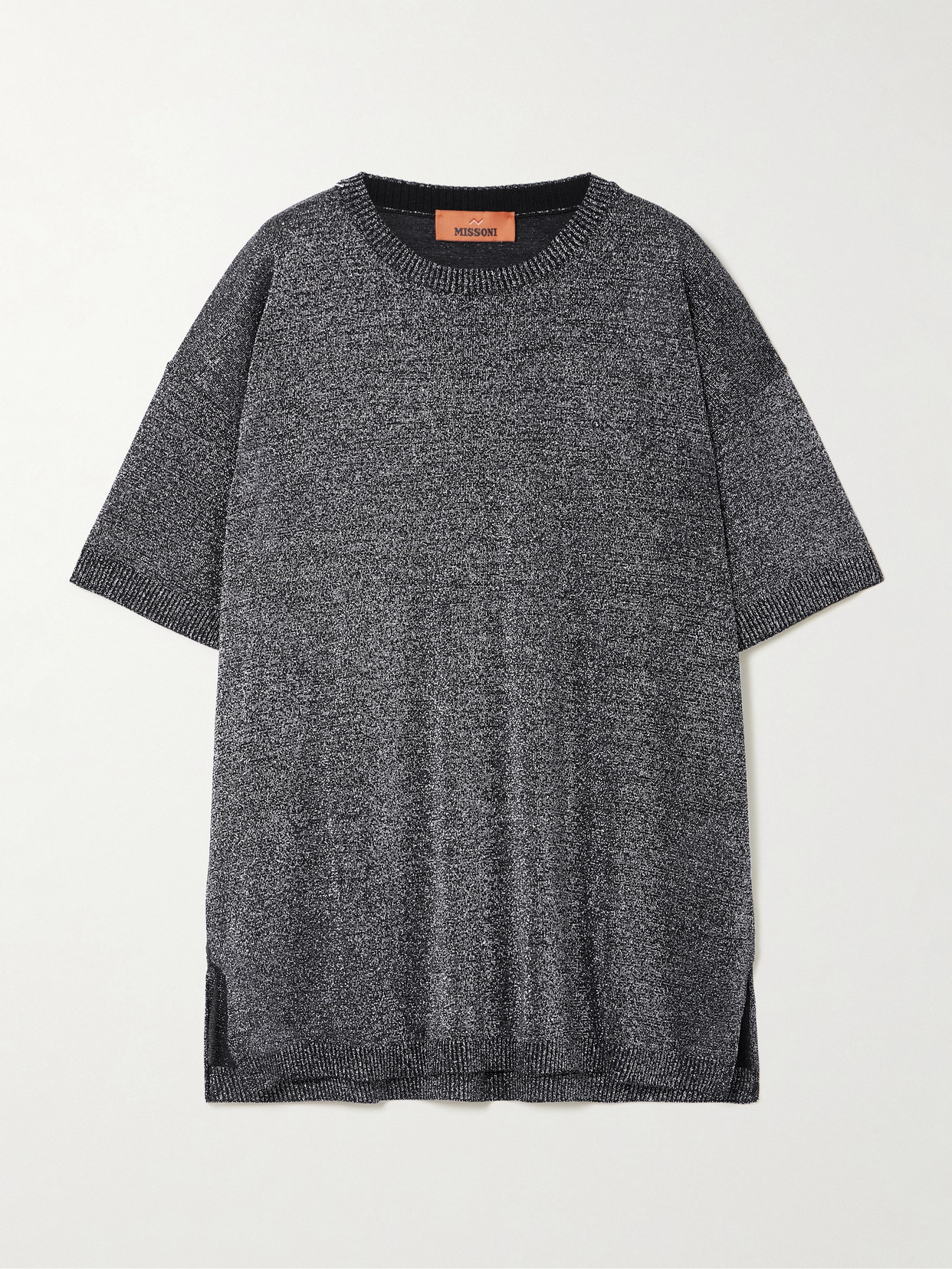 Missoni Oversized Metallic Knitted T-shirt