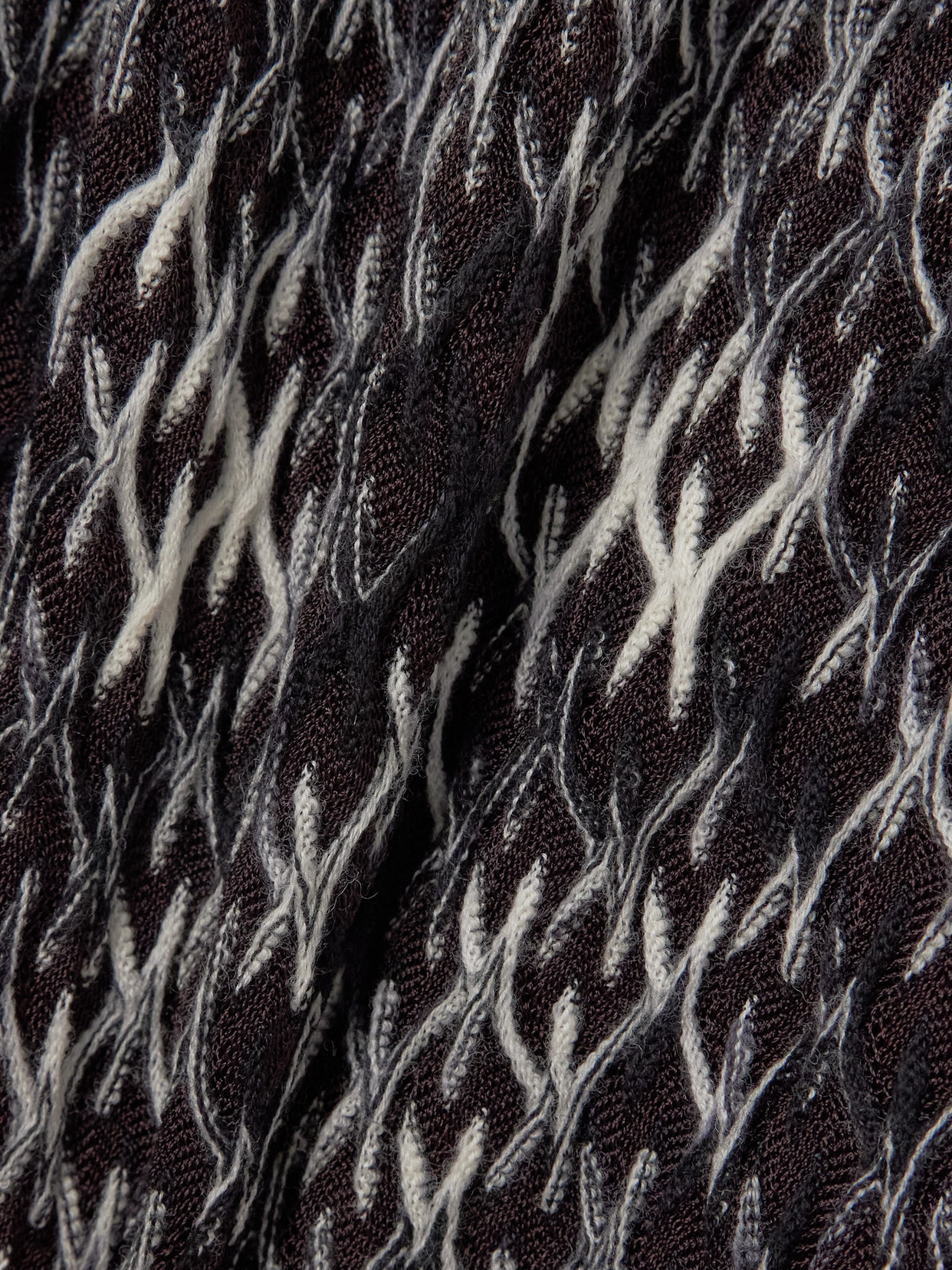 Missoni Crochet-knit Space-dyed Wool-blend Wide-leg Pants In Black