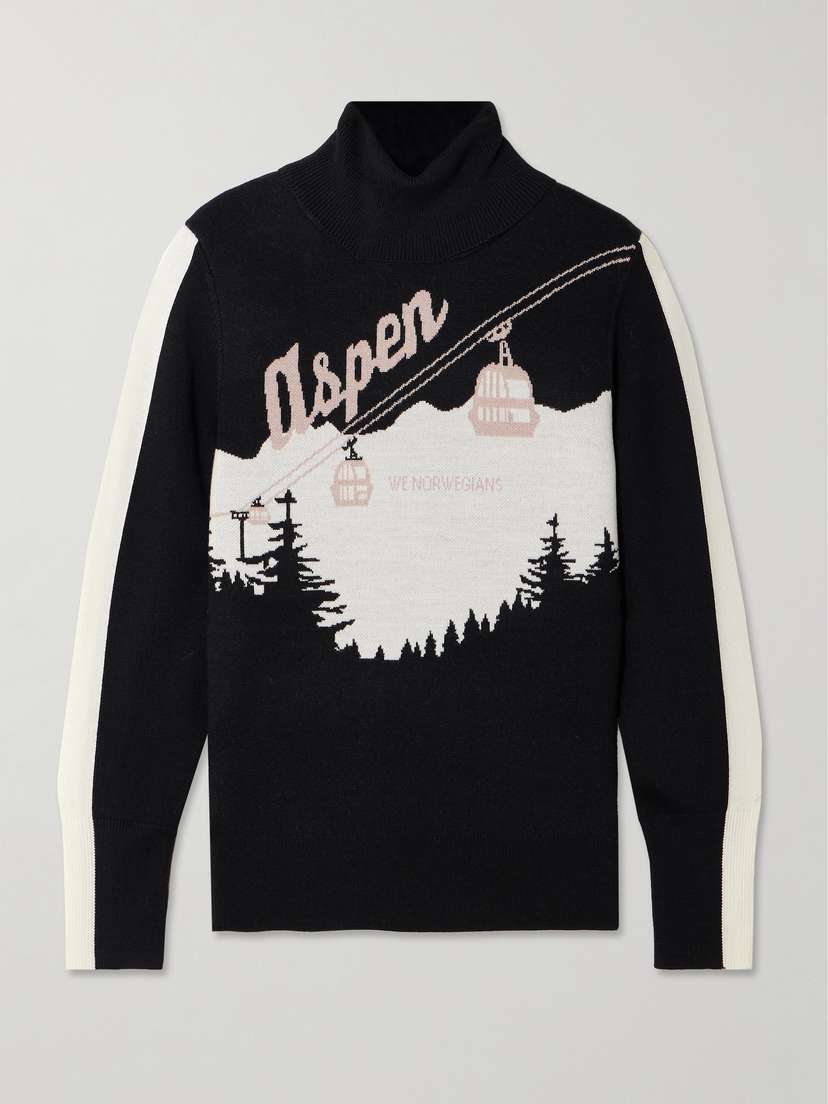 We Norwegians Afterski Jacquard-knit Merino Wool Turtleneck Sweater