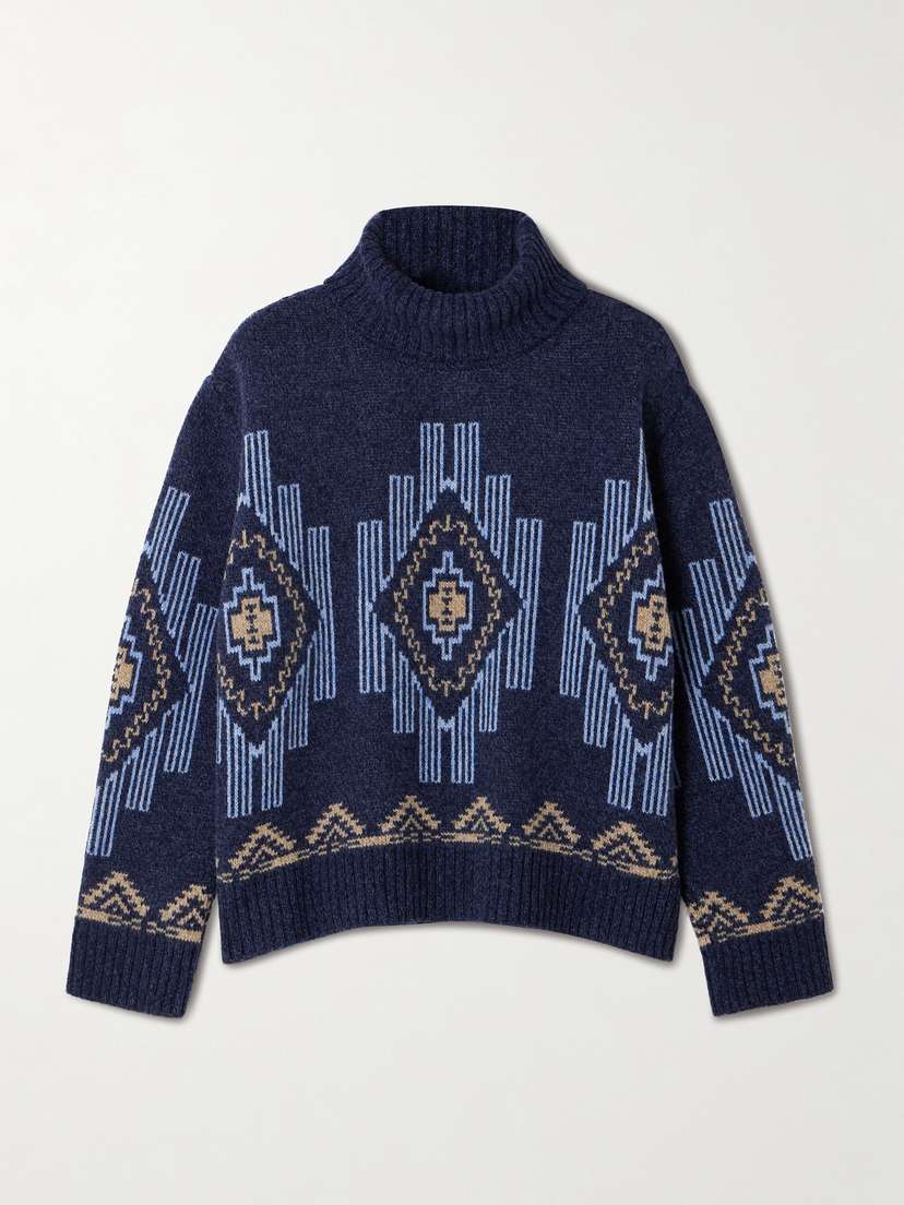We Norwegians Kautokeino Jacquard-knit Wool-blend Sweater