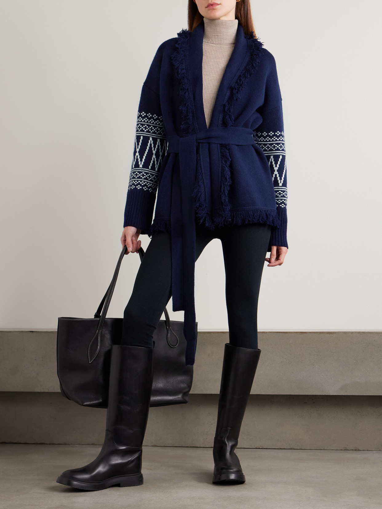 Geilo Ribbed Merino Wool Turtleneck Sweater