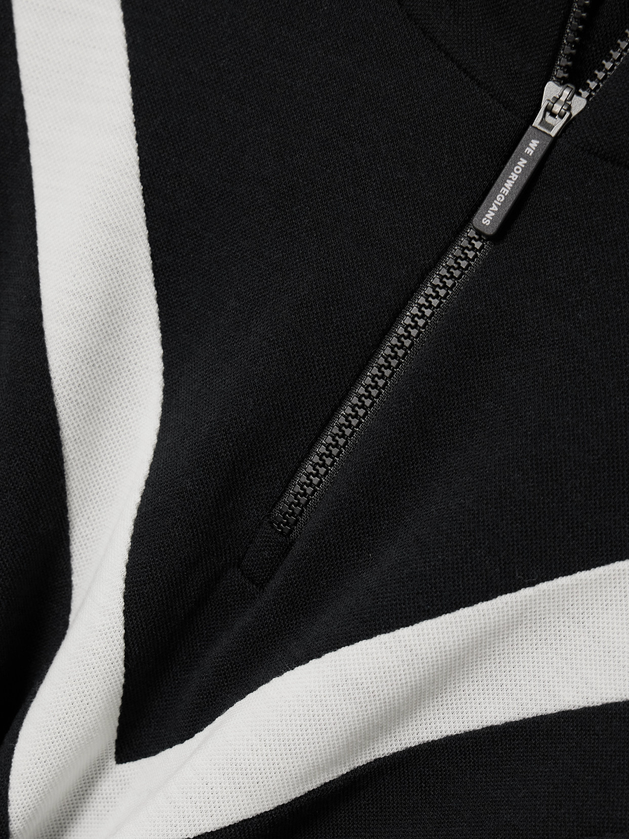 Voss Striped Merino Wool-Blend Piqué Ski Top