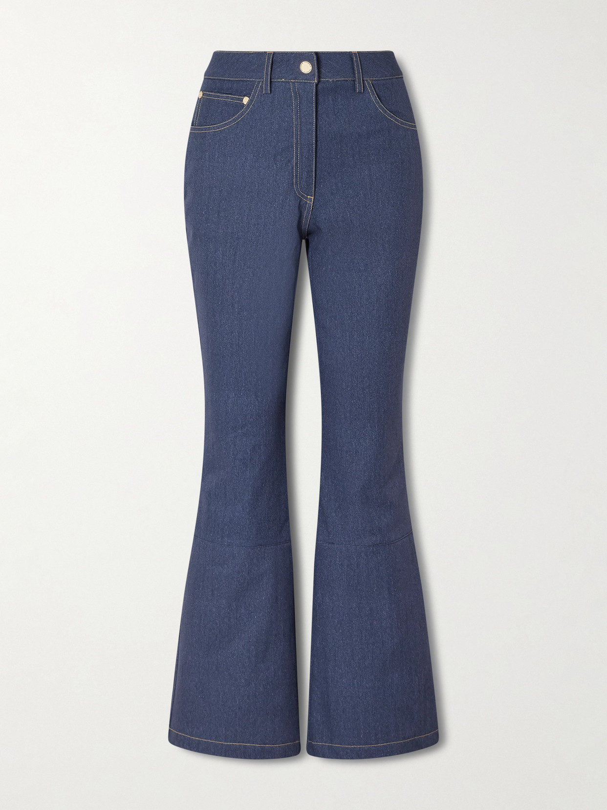 We Norwegians Western Flared Ski Pants In Blue