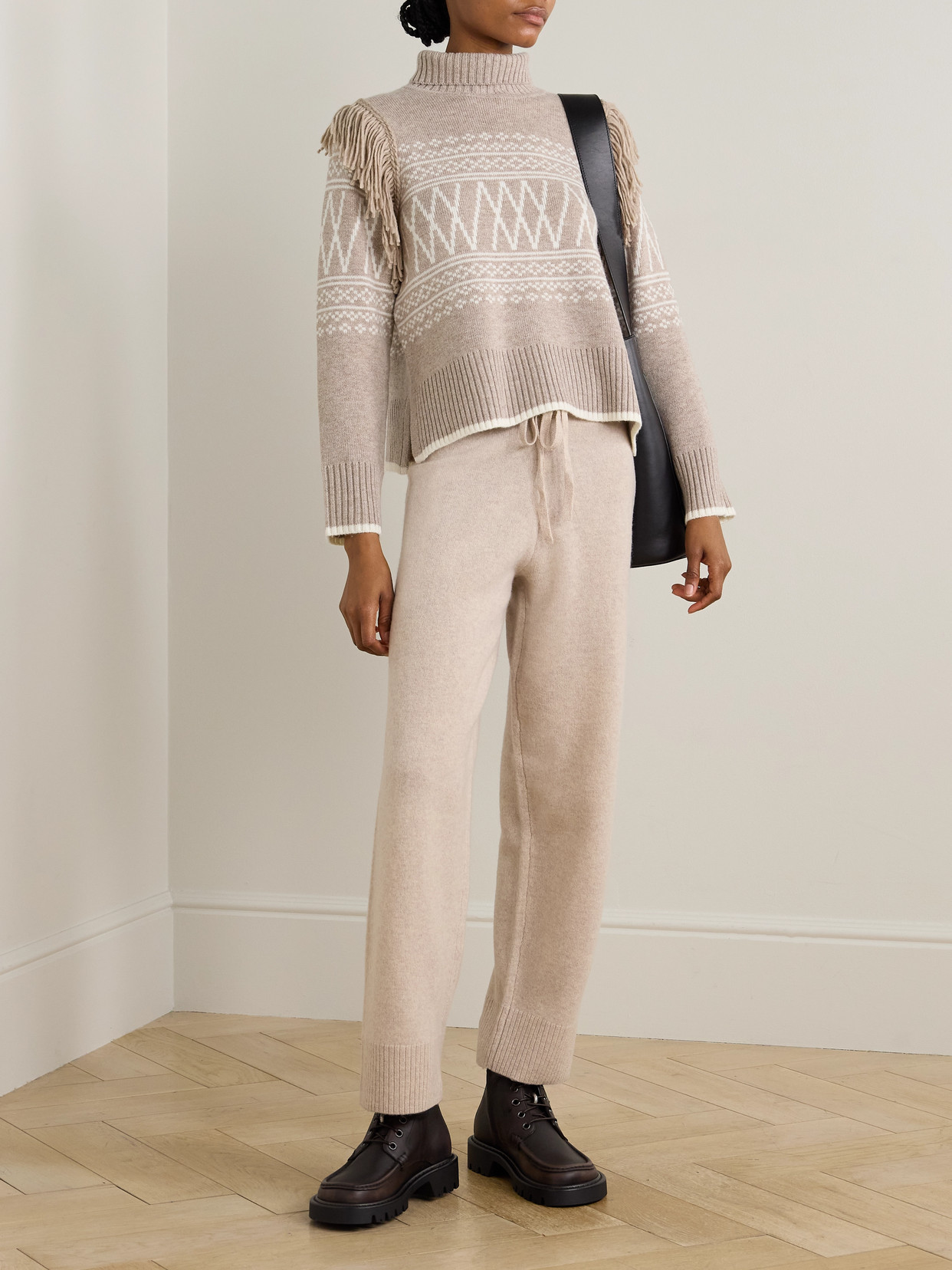 Setesdal Fringed Fair Isle Merino Wool And Cashmere-Blend Sweater