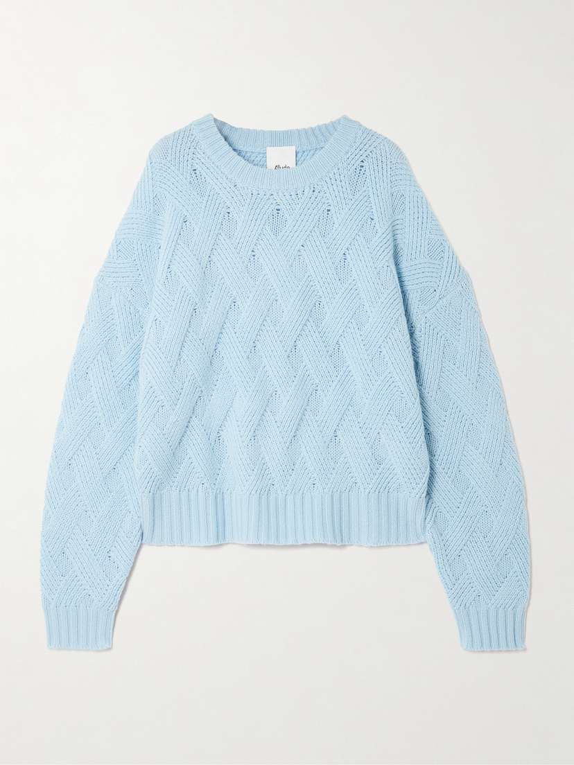 Allude Wool And Cashmere-blend Sweater