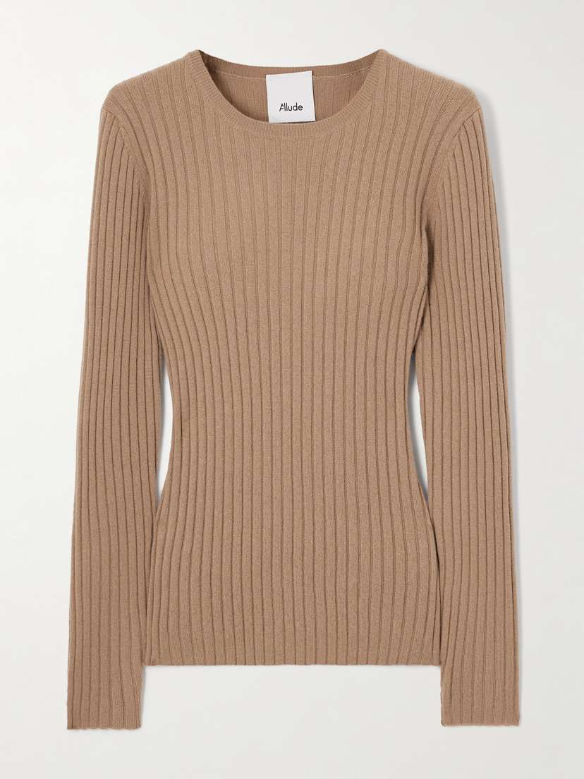 Allude Ribbed Cashmere Sweater