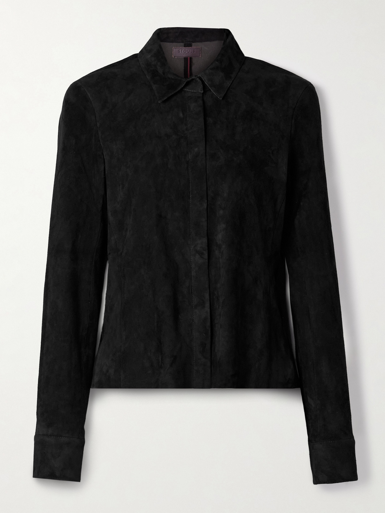 Stouls Sanda Suede Shirt In Black