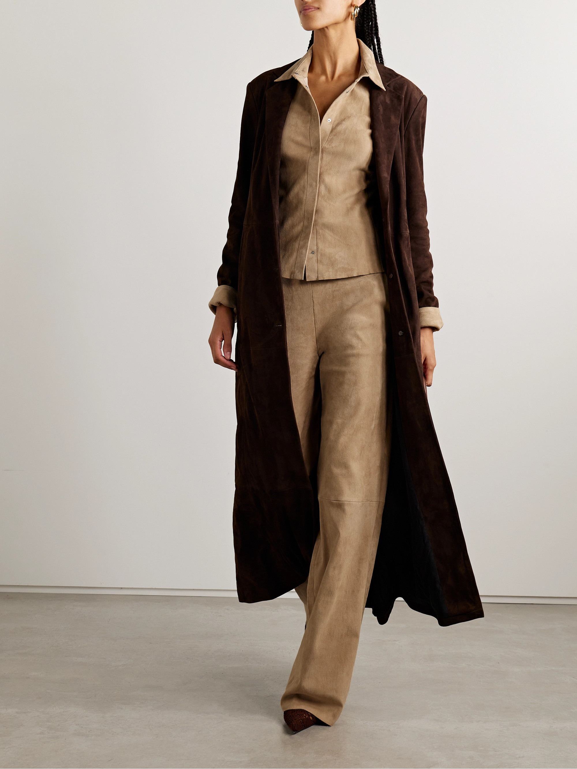 Stouls Sanda suede shirt