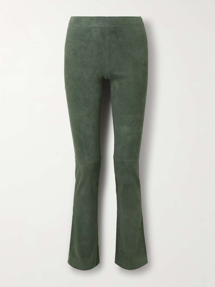 STOULS Jp Paneled Suede Flared Pants