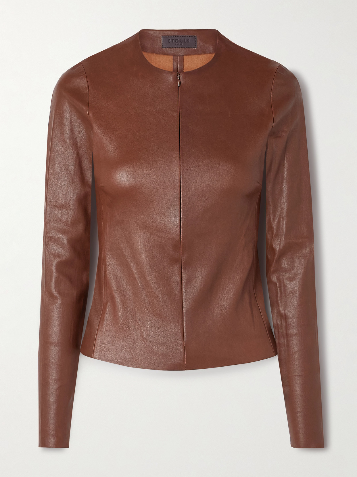 Stouls Imany Leather Top In Brown