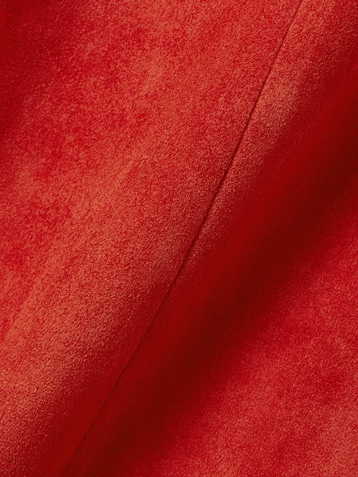 Stouls Gege High-rise Suede Flared Pants In Red