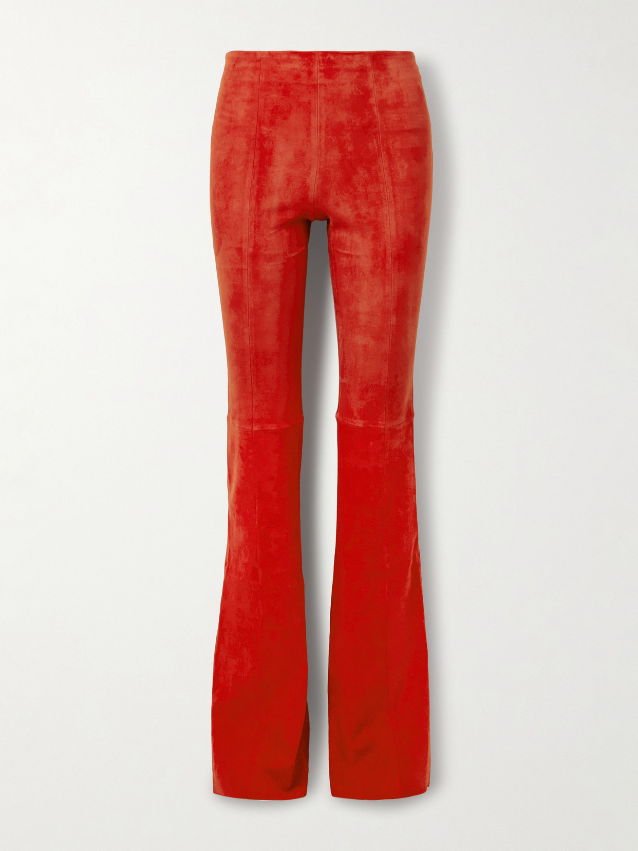 Stouls Gégé Suede Flared Pants In Red