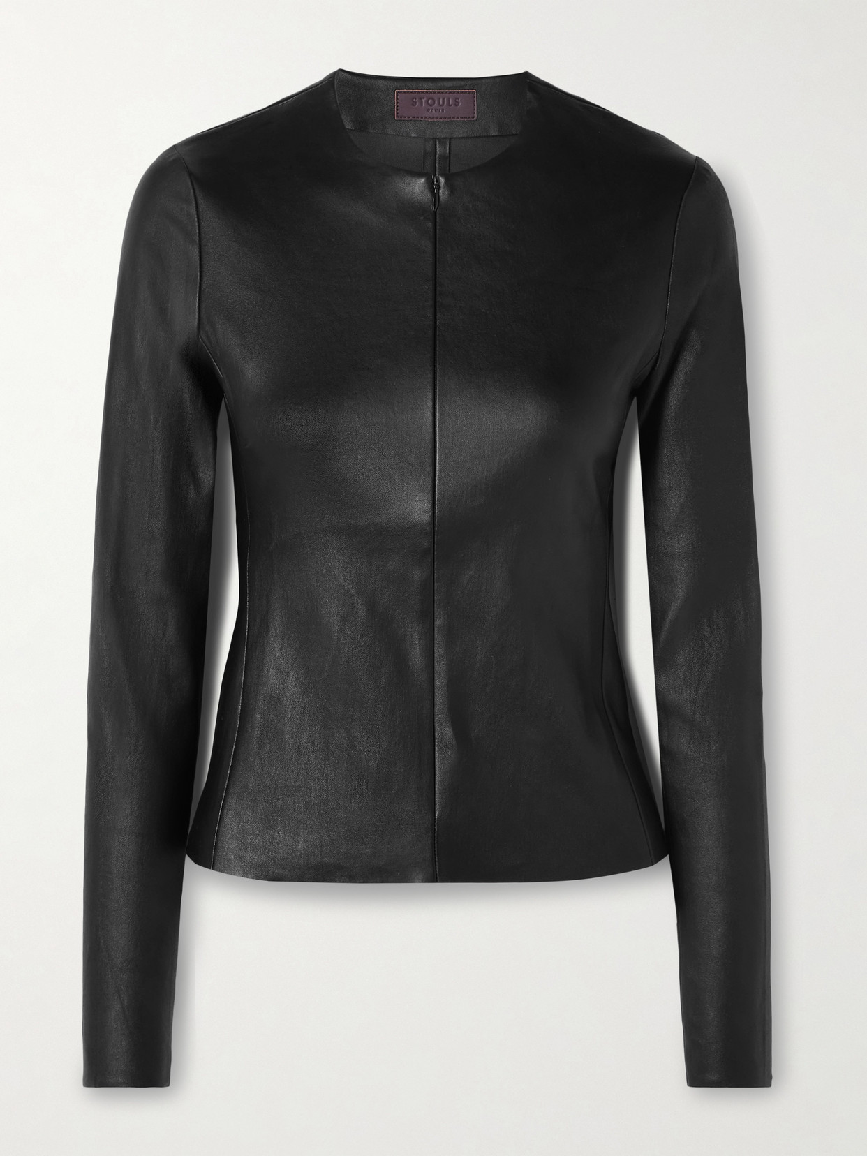 Stouls Imany Leather Top In Black