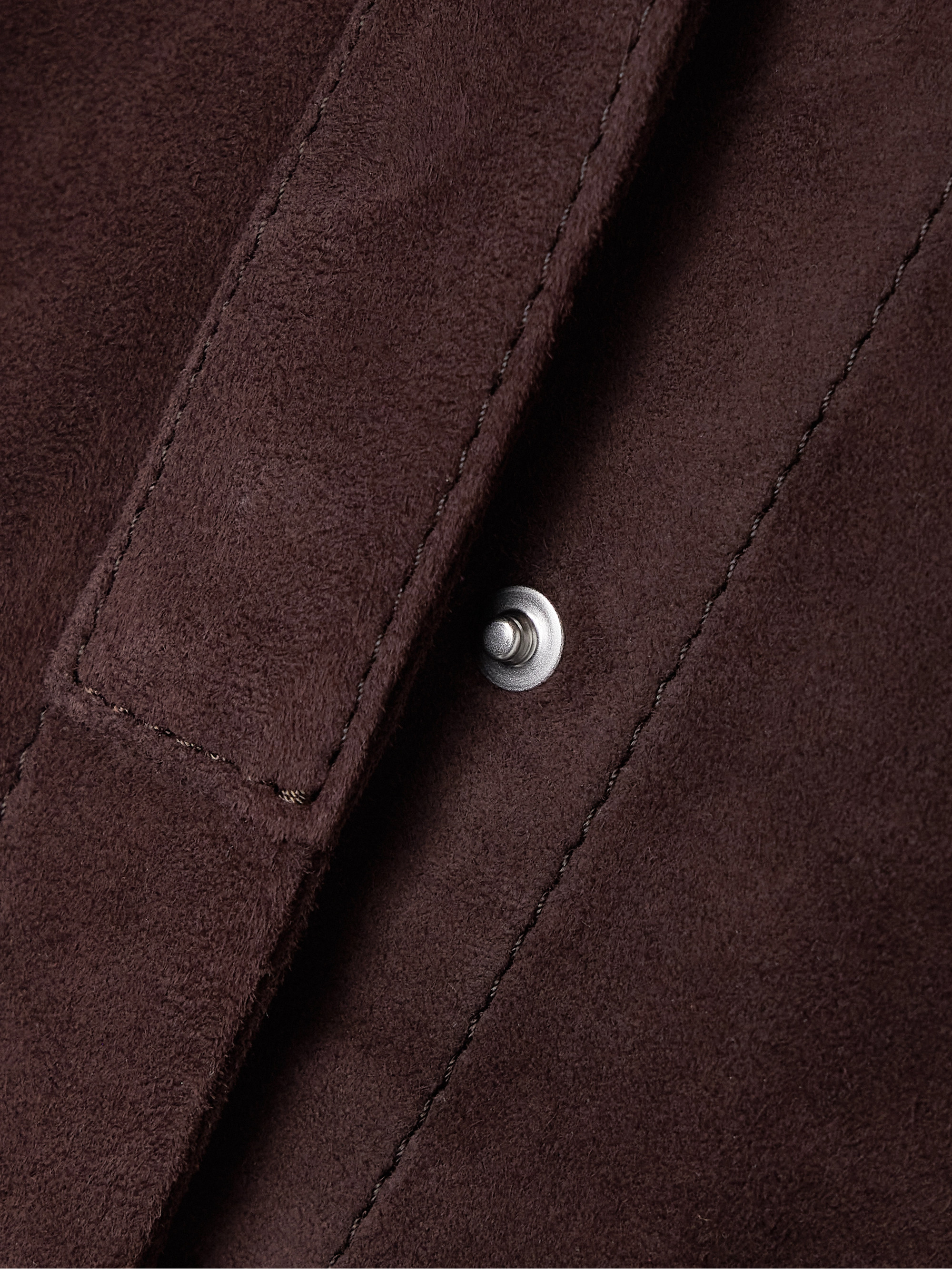 Stouls Becky suede midi shirt dress