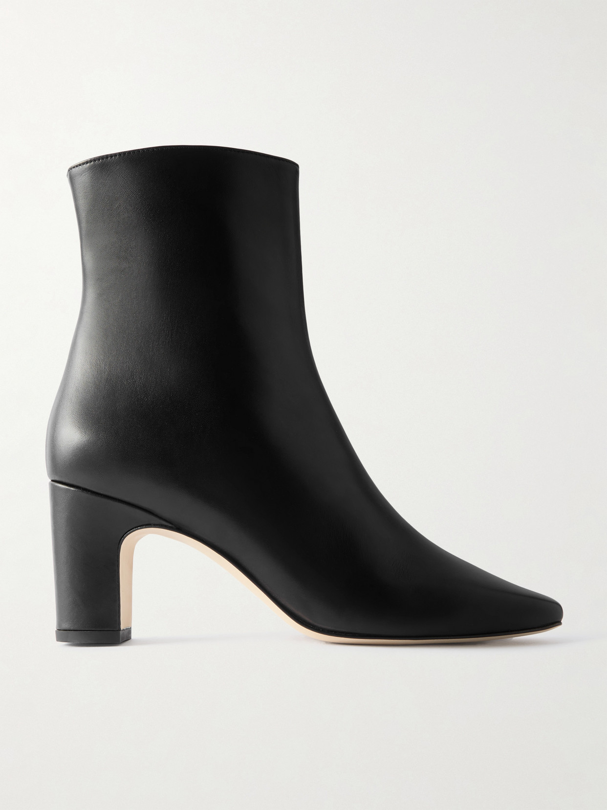 Manolo Blahnik Ofaralo Leather Ankle Boots In Black