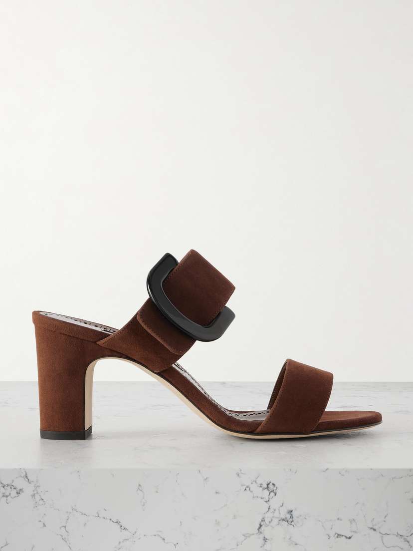 Manolo Blahnik Betimusa 70 Suede Sandals