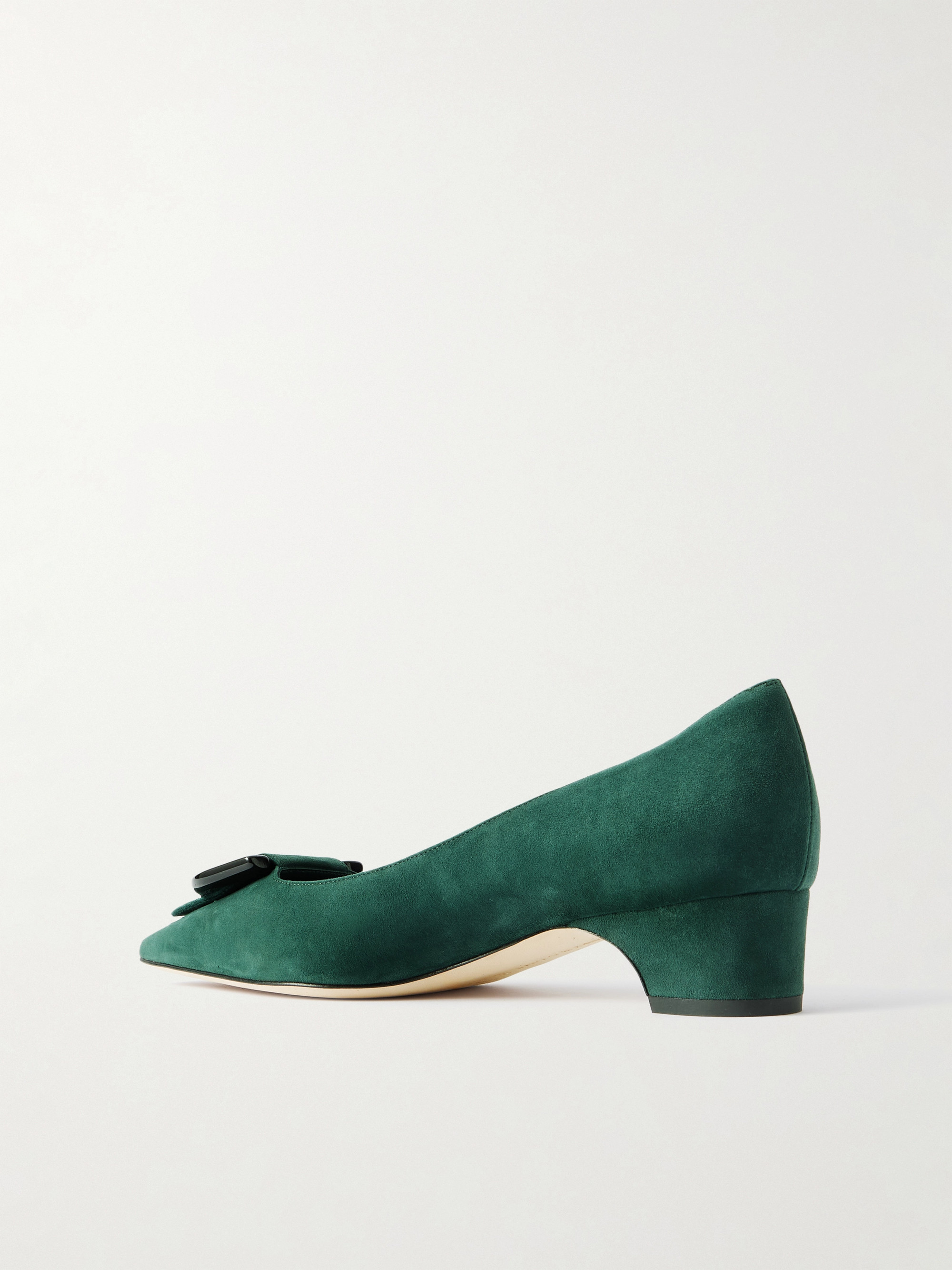 Beti 30 embellished suede pumps — Image 7