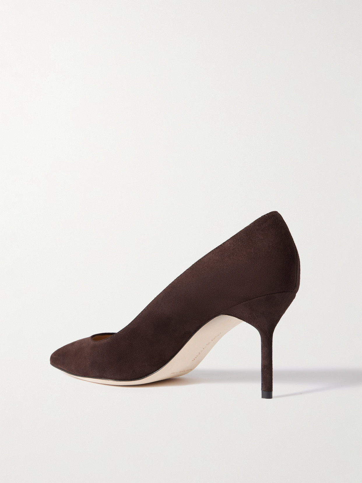 Manolo Blahnik Bb 70 Suede Pumps In Brown