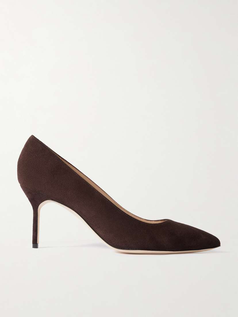 Manolo Blahnik Bb 70 Suede Pumps