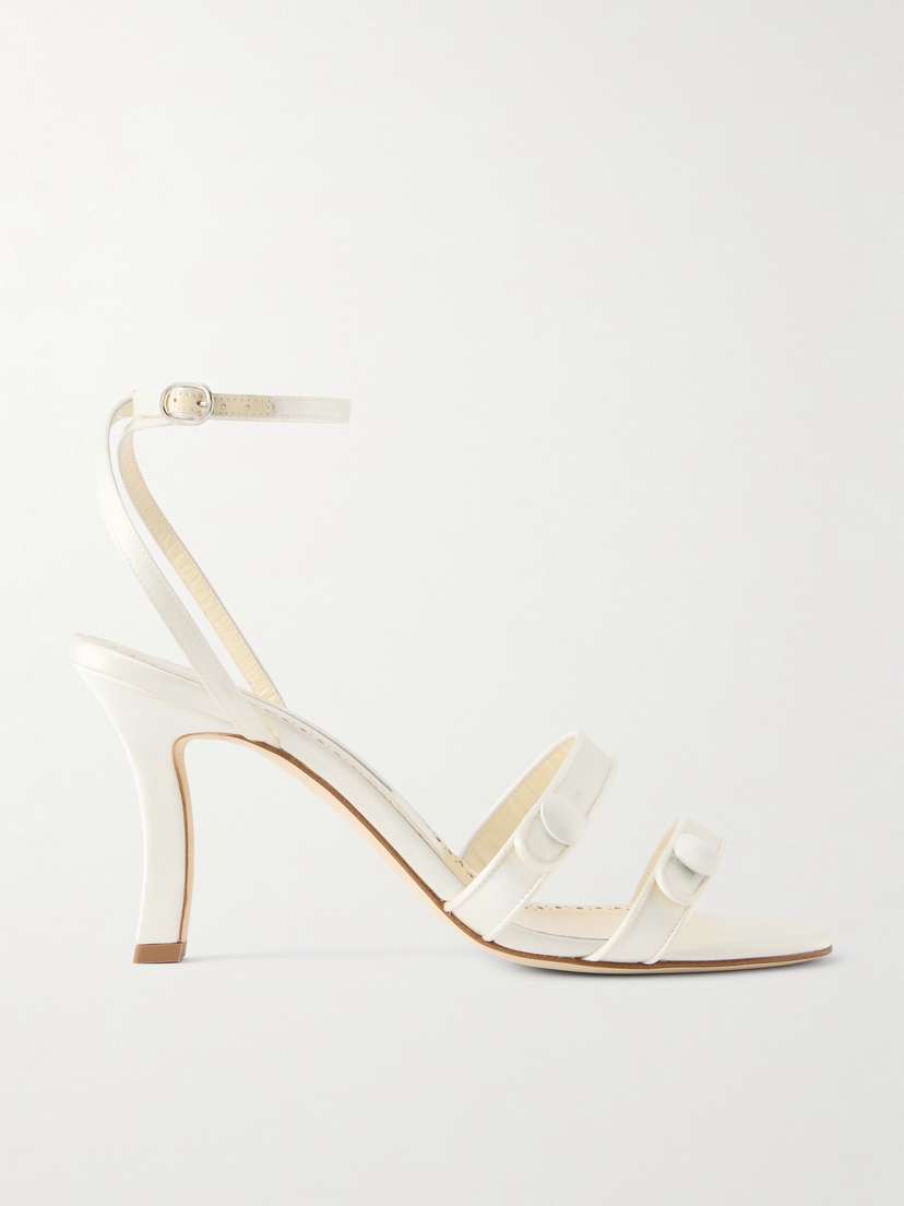 Manolo Blahnik Neusita 90 Satin Sandals