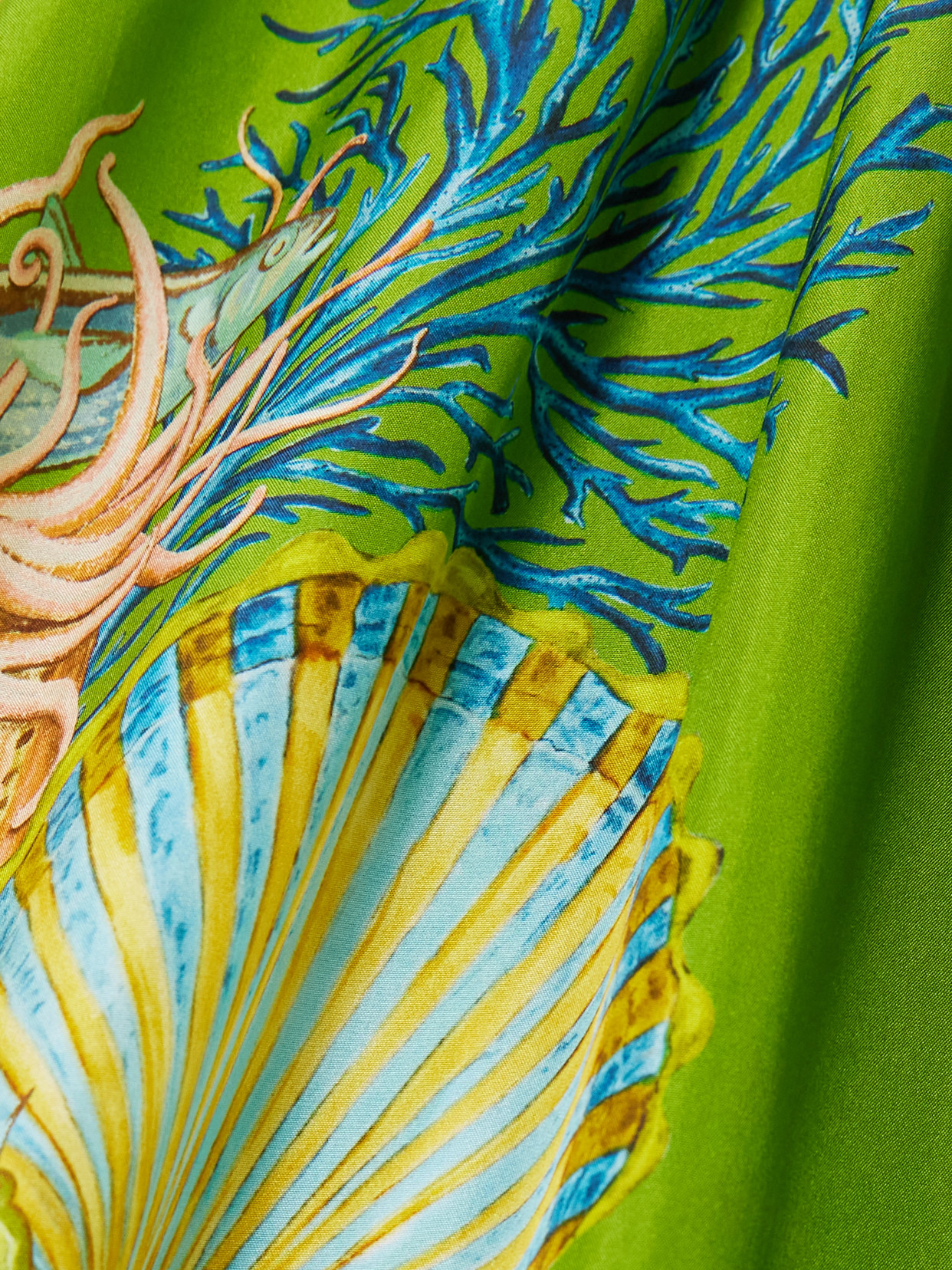 Alemais + Sam Pauletto Aquatica Ruffled Tiered Printed Silk-habotai Mini Dress
