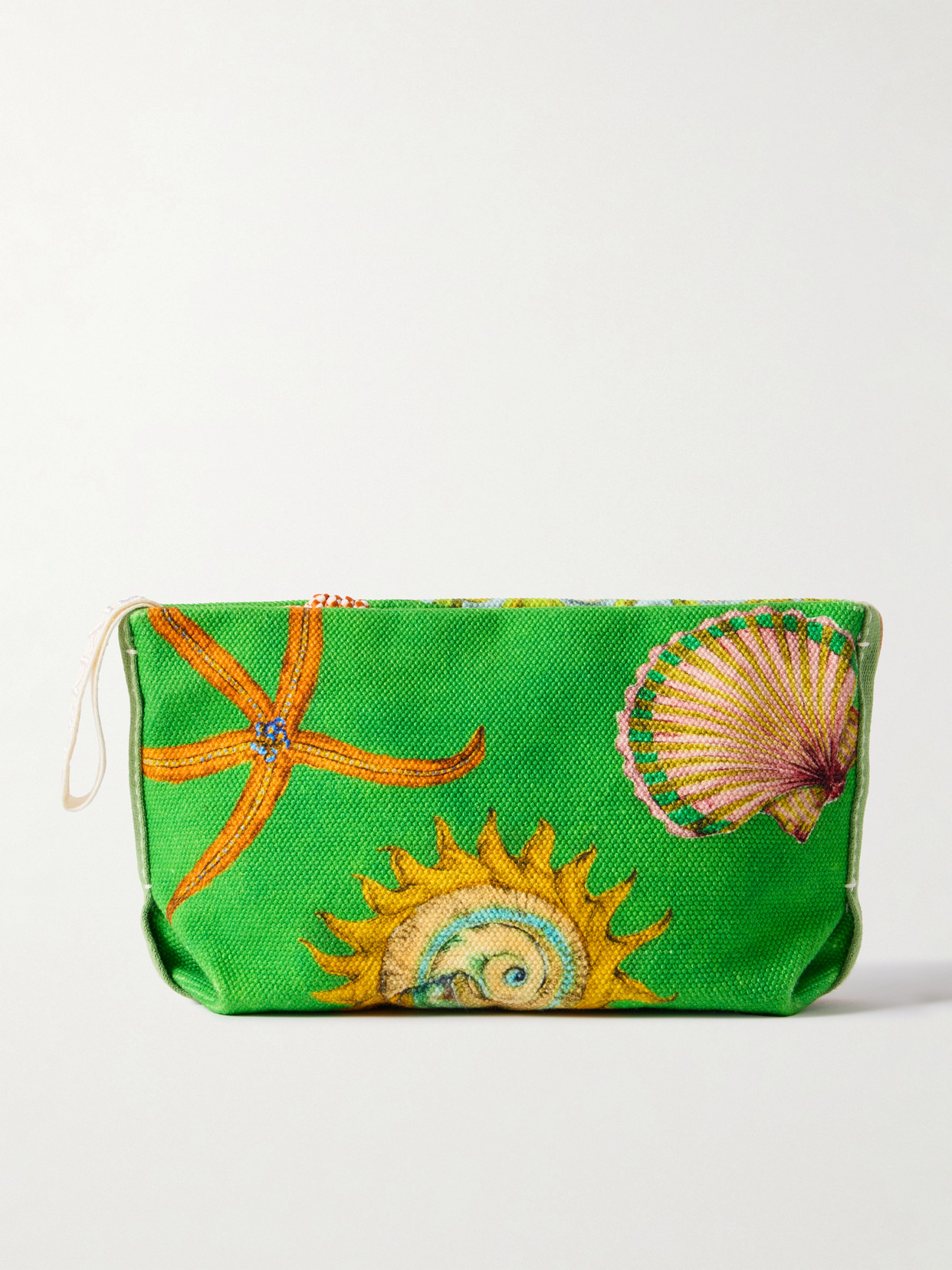 Alemais + Sam Pauletto Aquatica Mini Printed Cotton-canvas Pouch