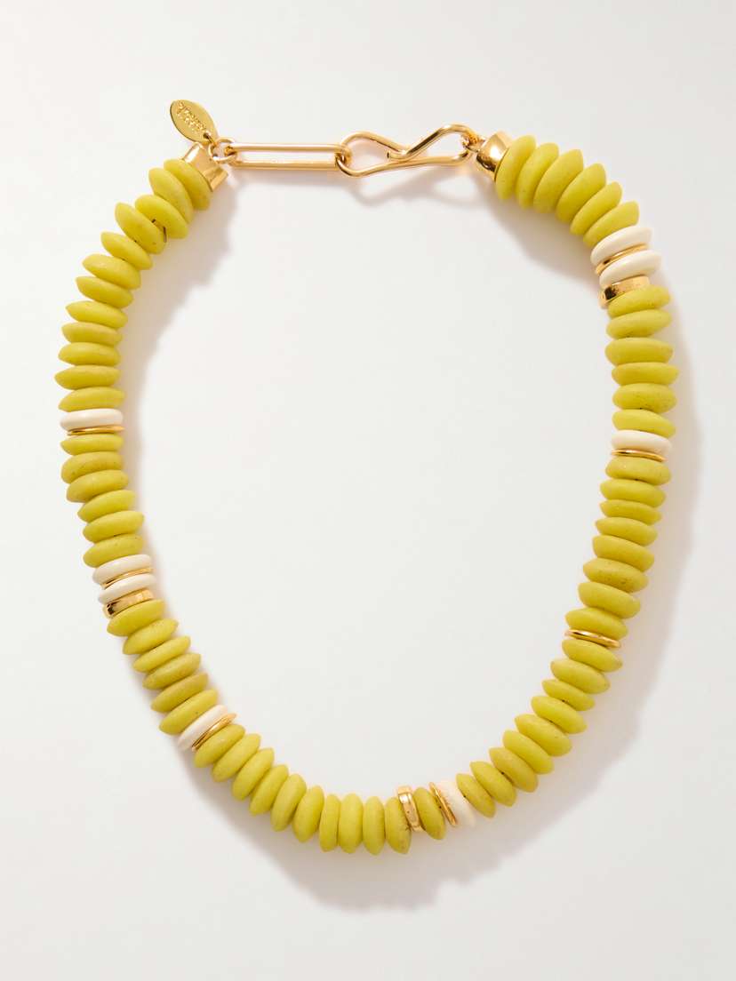 Lizzie Fortunato Laguna Gold-plated Beaded Necklace