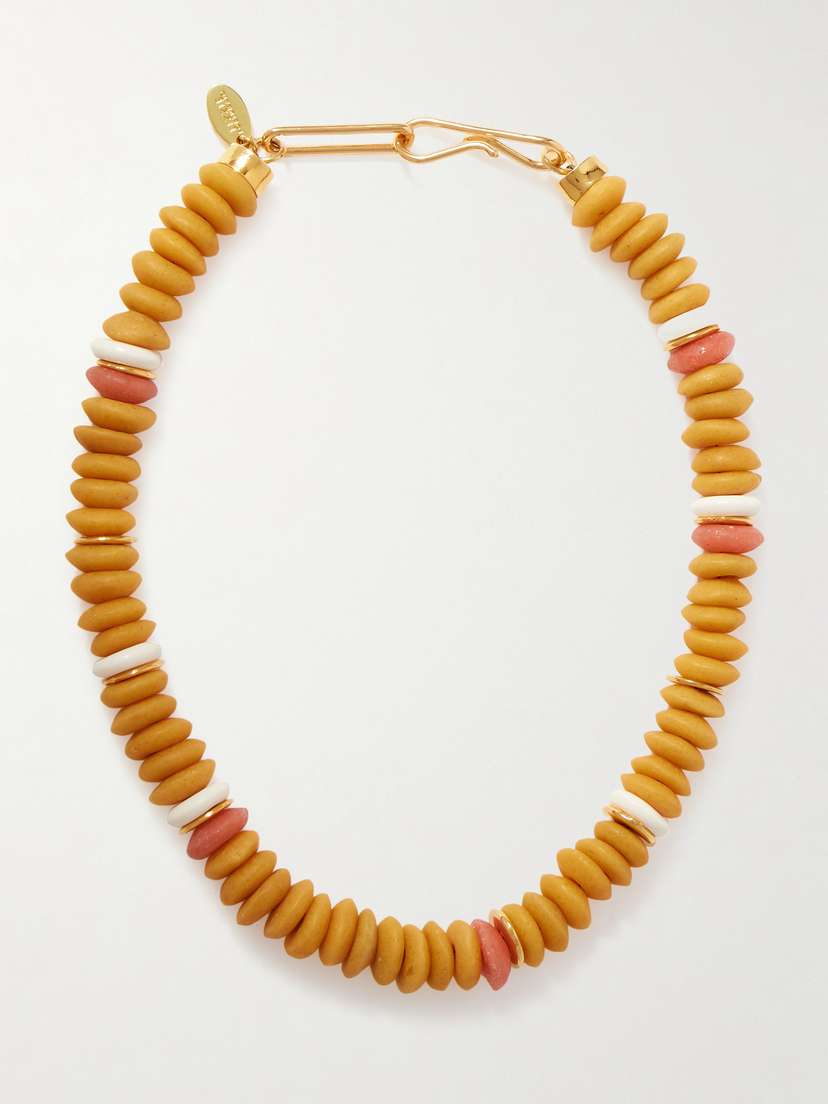Lizzie Fortunato Laguna Gold-tone Beaded Necklace