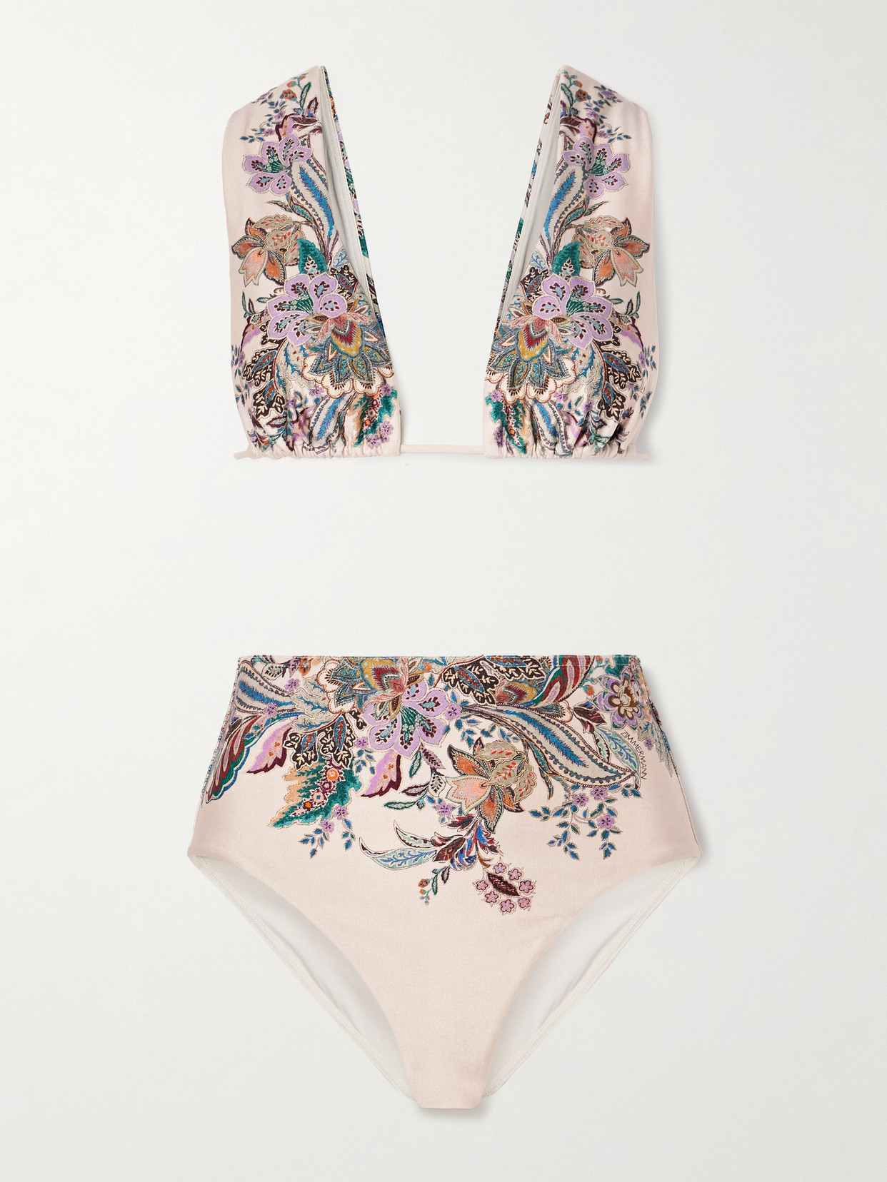 ZIMMERMANN RHIANNON FLORAL-PRINT BIKINI