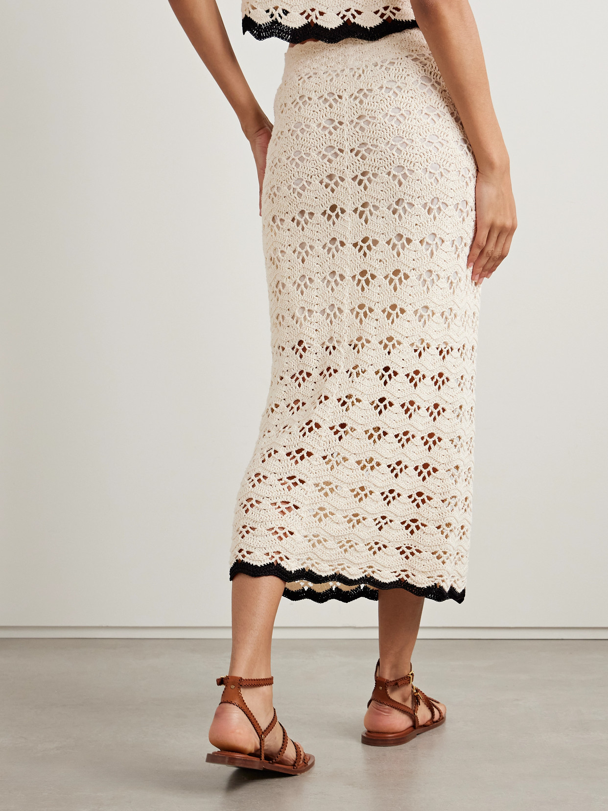 Rhiannon Crocheted Cotton Midi