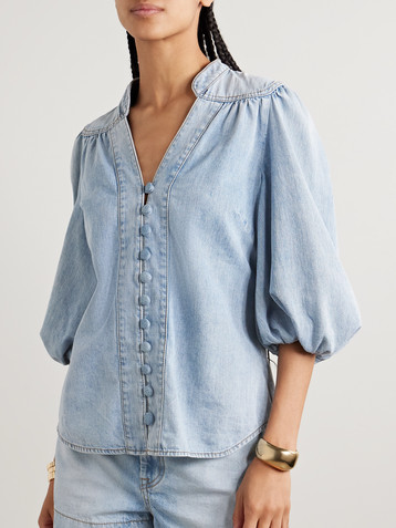 Zimmermann Lucky denim blouse