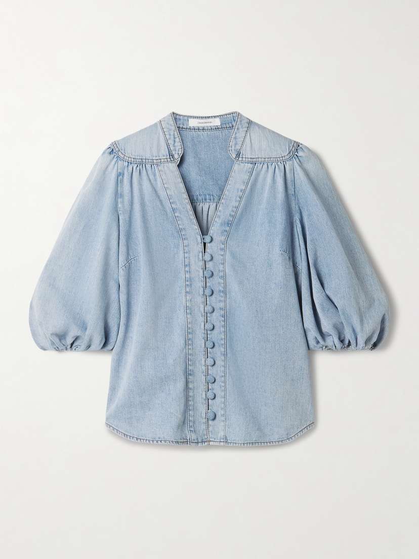 Zimmermann Lucky Denim Blouse