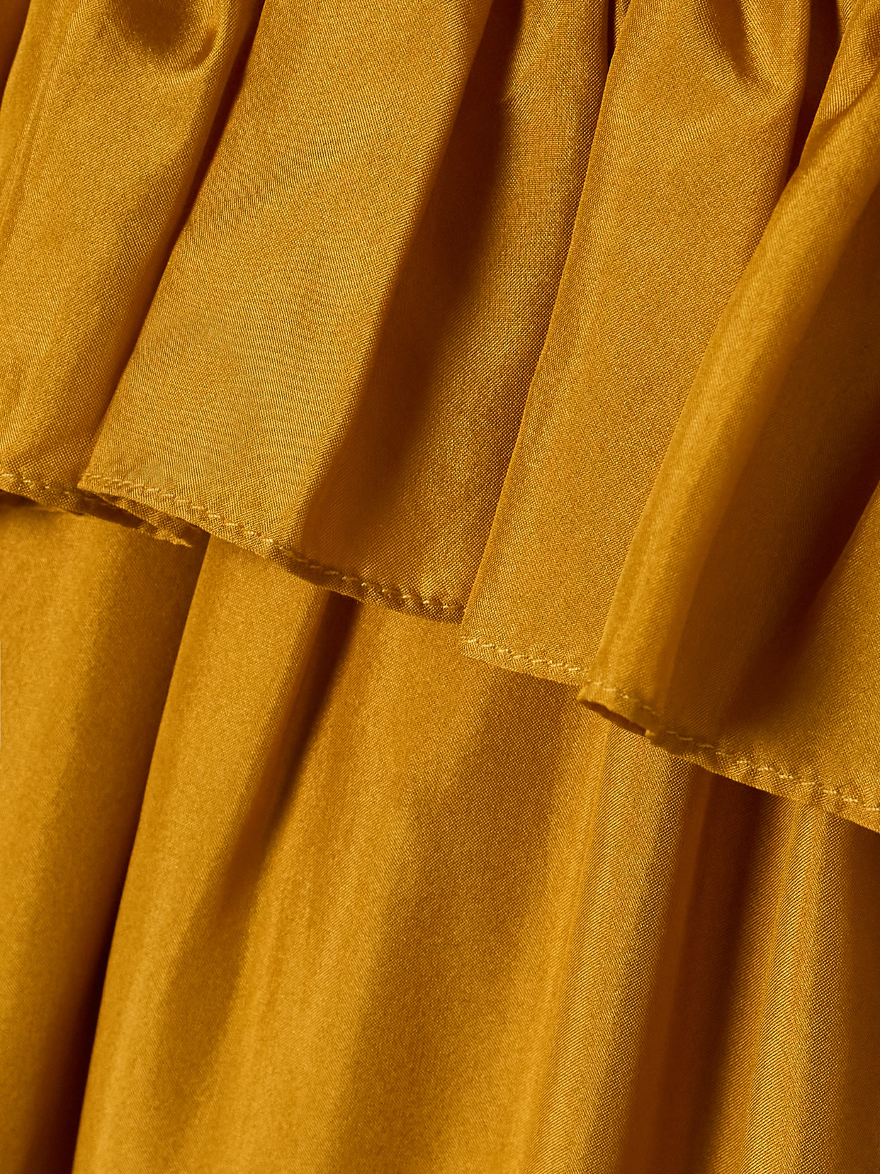 Zimmermann Rhiannon Tiered Ruffle Peplum Silk Maxi Dress In Yellow