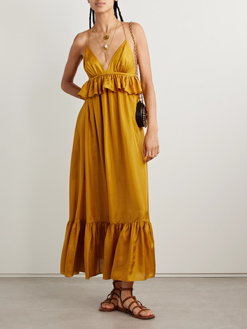 Zimmermann Rhiannon ruffled silk maxi dress