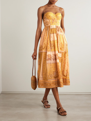 Zimmermann Lucky bandana-print cotton-voile midi dress