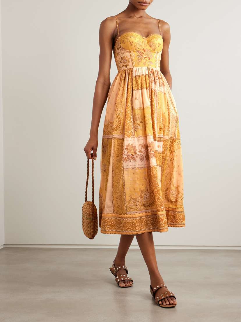 Lucky Bandana-print Cotton-voile Midi Dress | Image | 1