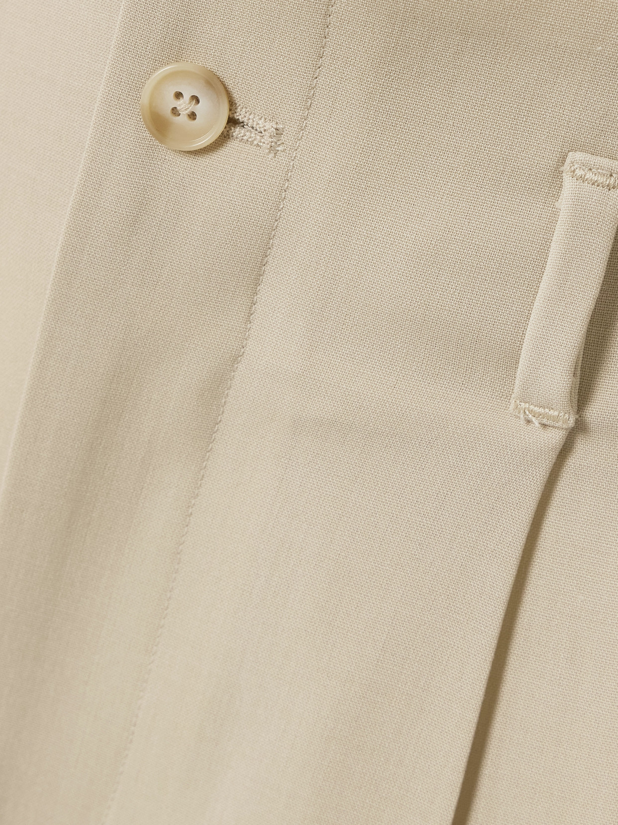 Kallmeyer Percie Pleated Wool-blend Wide-leg Pants In Neutral