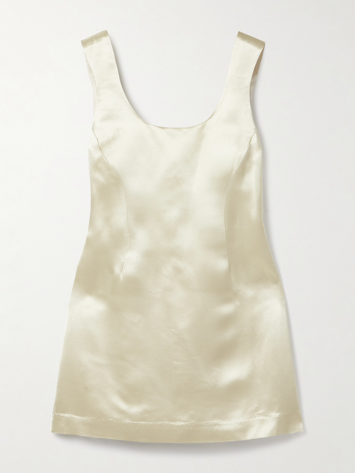 Kallmeyer Eloise Satin Mini Dress In White